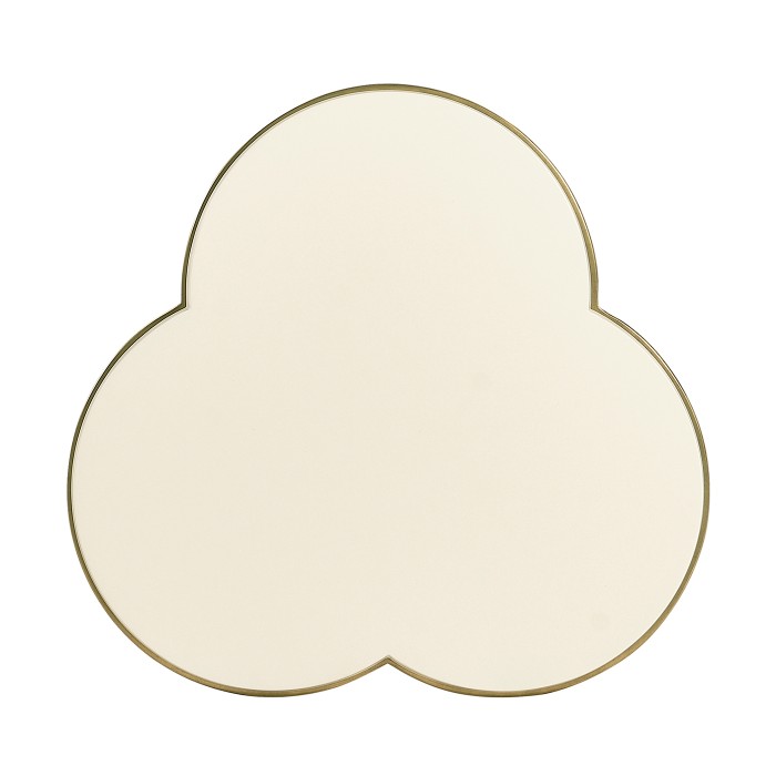 Trefoil Ivory & Acrylic Wine table