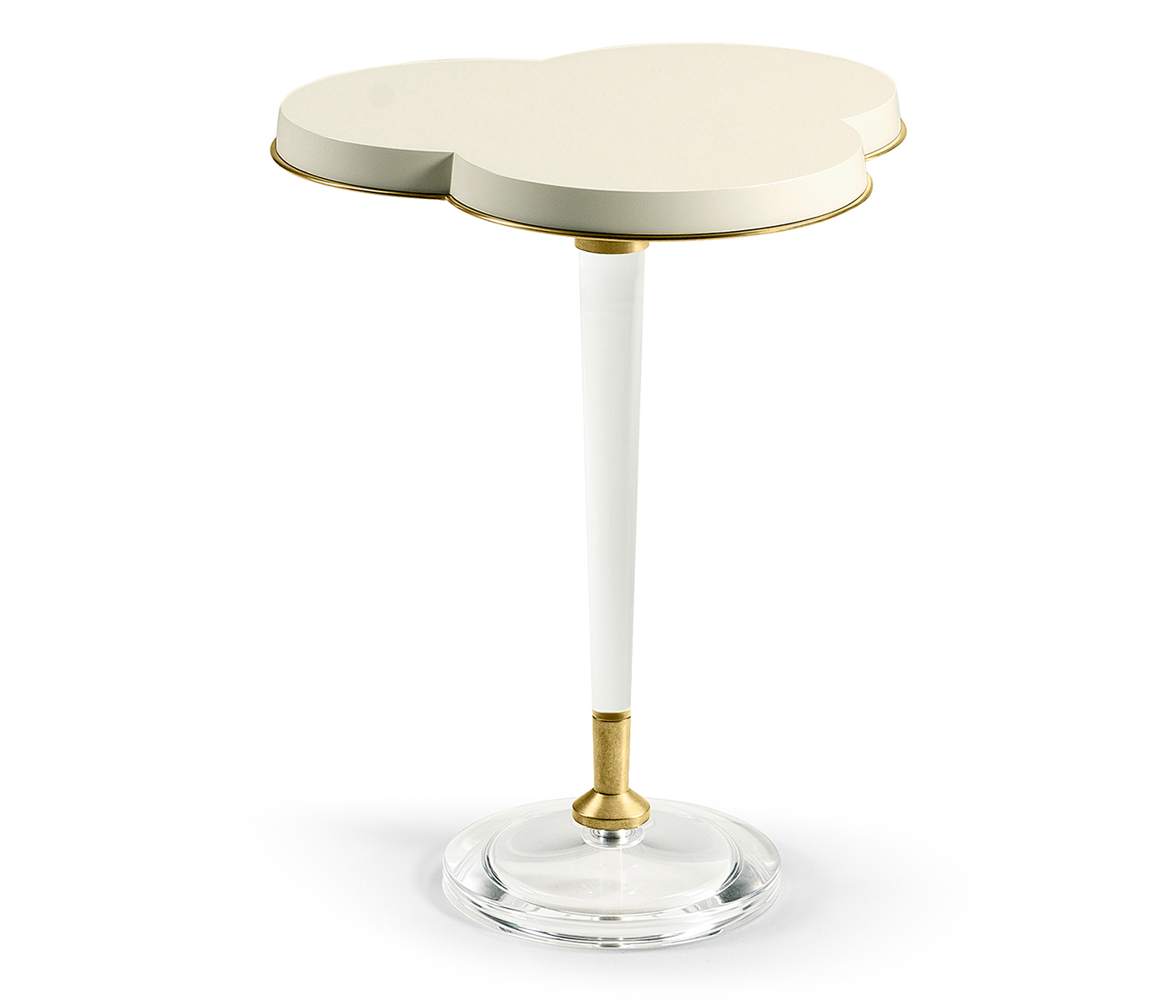 Trefoil Ivory & Acrylic Wine table