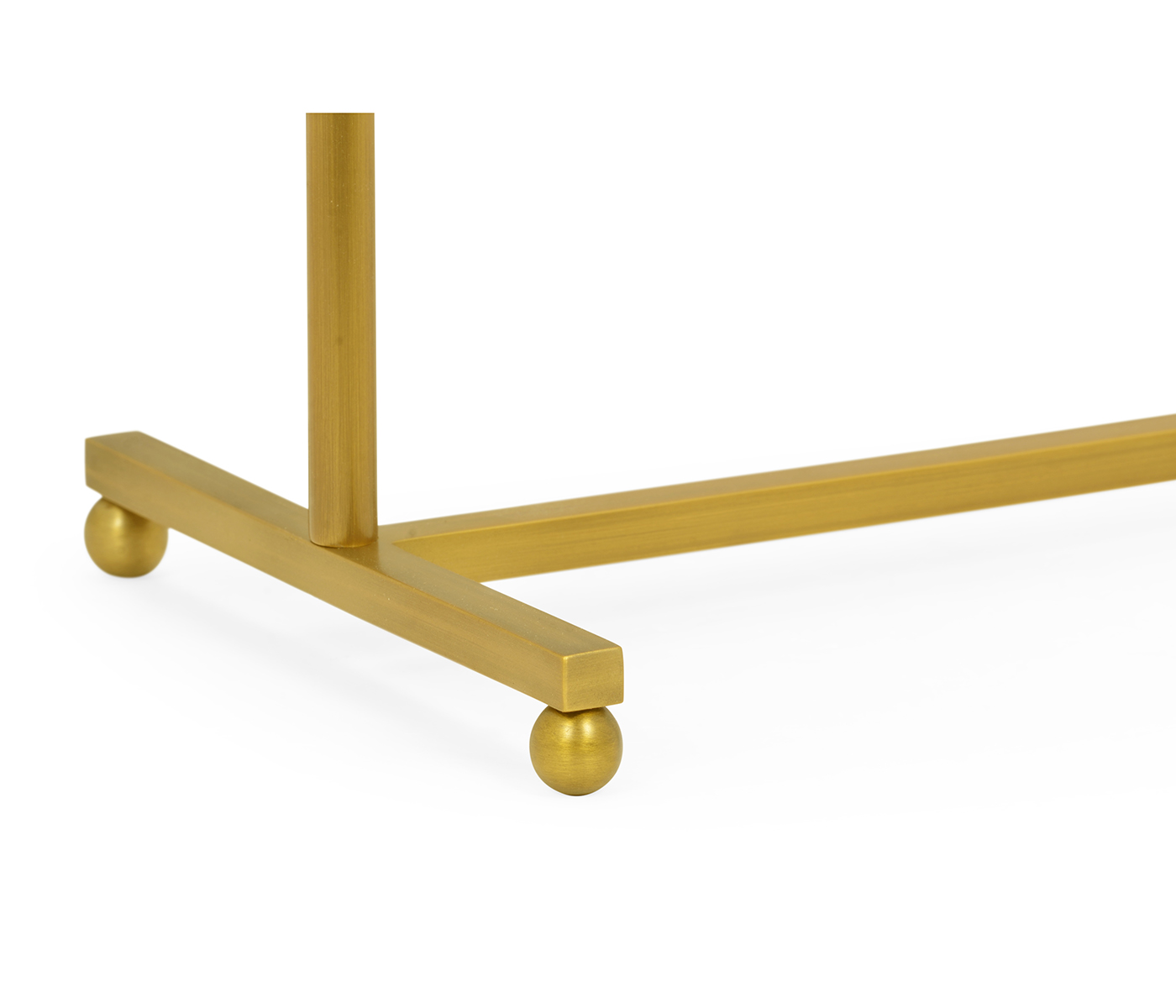 Round Antique Brass & Zebrano Dressing Table Mirror