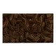 Natural Macassar Ebony & Brass Coffee Table
