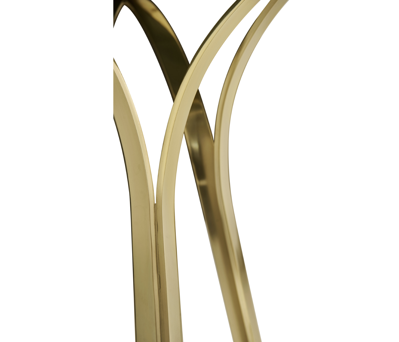 Round Jewel Style Brass & Daphne Blue Diamond Cut End Table