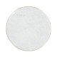 Fusion Round Stainless Steel End Table with Marble Top