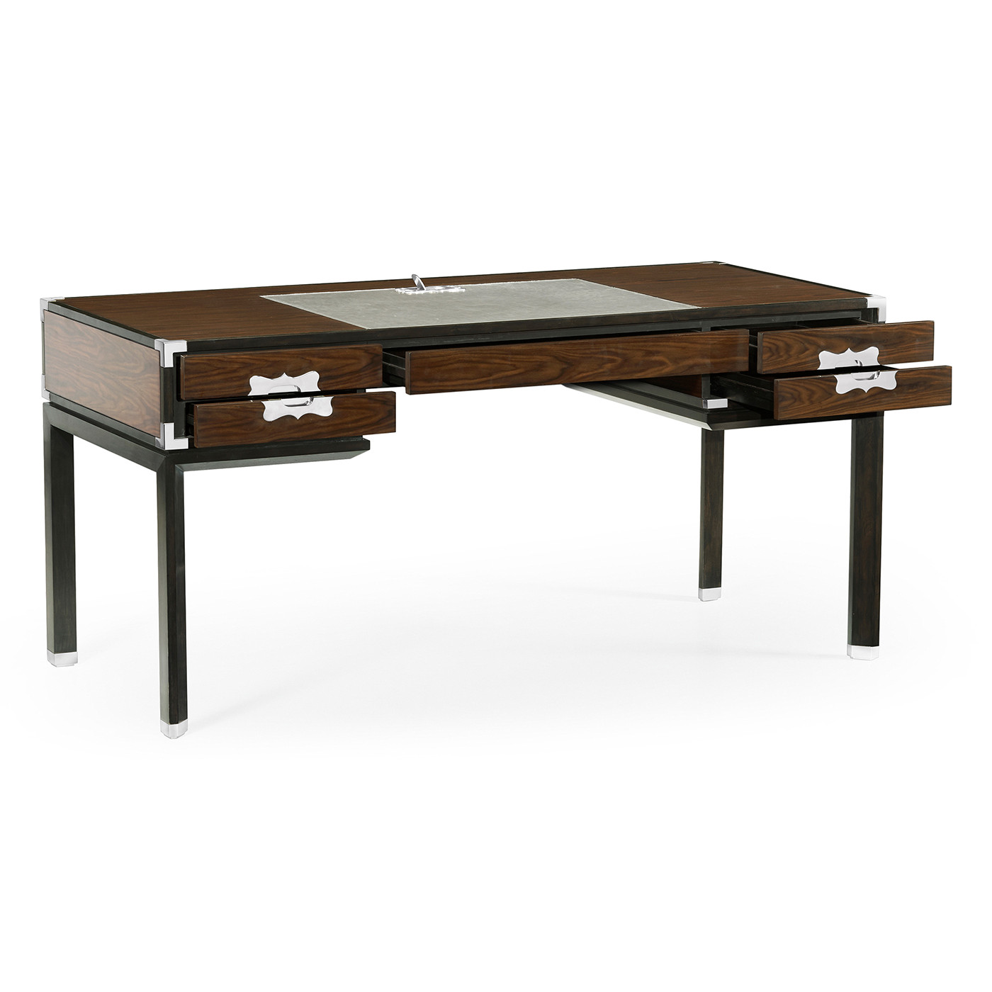 Campaign Style Dark Santos Rosewood Desk