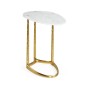 Fusion Brass Sofa Table with Marble Top