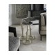 Set of Three Bamboo Style Bone Eggshell & Cerused Oak Nesting Tables