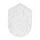 Fusion Small White Marble & Brass End Table