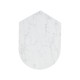 Fusion Small White Marble & Brass End Table