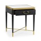 Fusion Square Oak & Marble Lamp Table