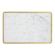 Fusion Rectangular Oak & Marble Side Table