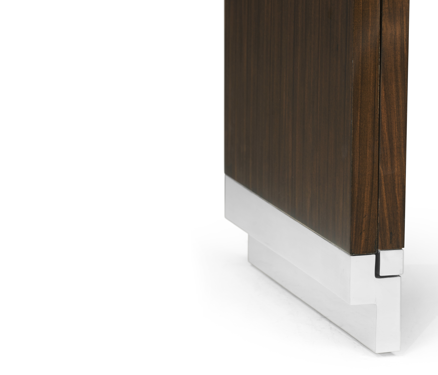 Campaign Style Dark Santos Rosewood Sliding Nesting Tables