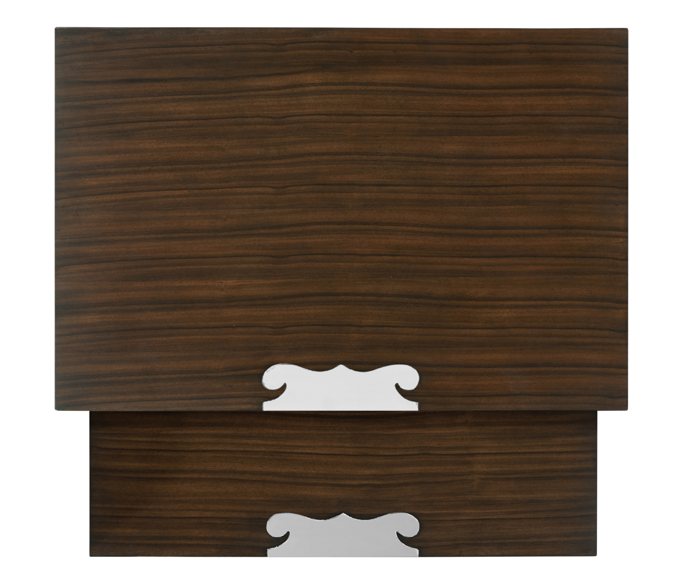 Campaign Style Dark Santos Rosewood Sliding Nesting Tables