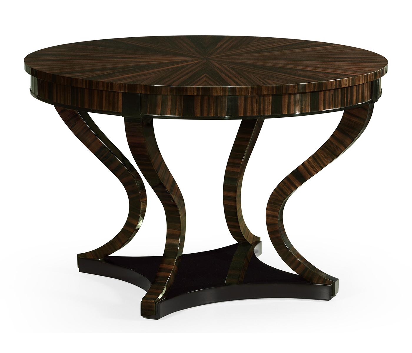 Round Macassar Ebony Centre Table