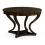 Round Macassar Ebony Centre Table