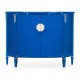 Demilune Royal Blue Storage Cabinet