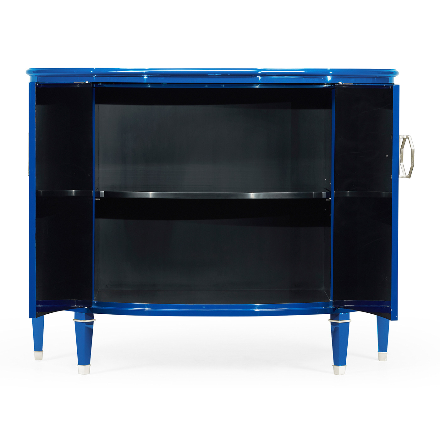 Demilune Royal Blue Storage Cabinet