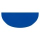 Demilune Royal Blue Storage Cabinet
