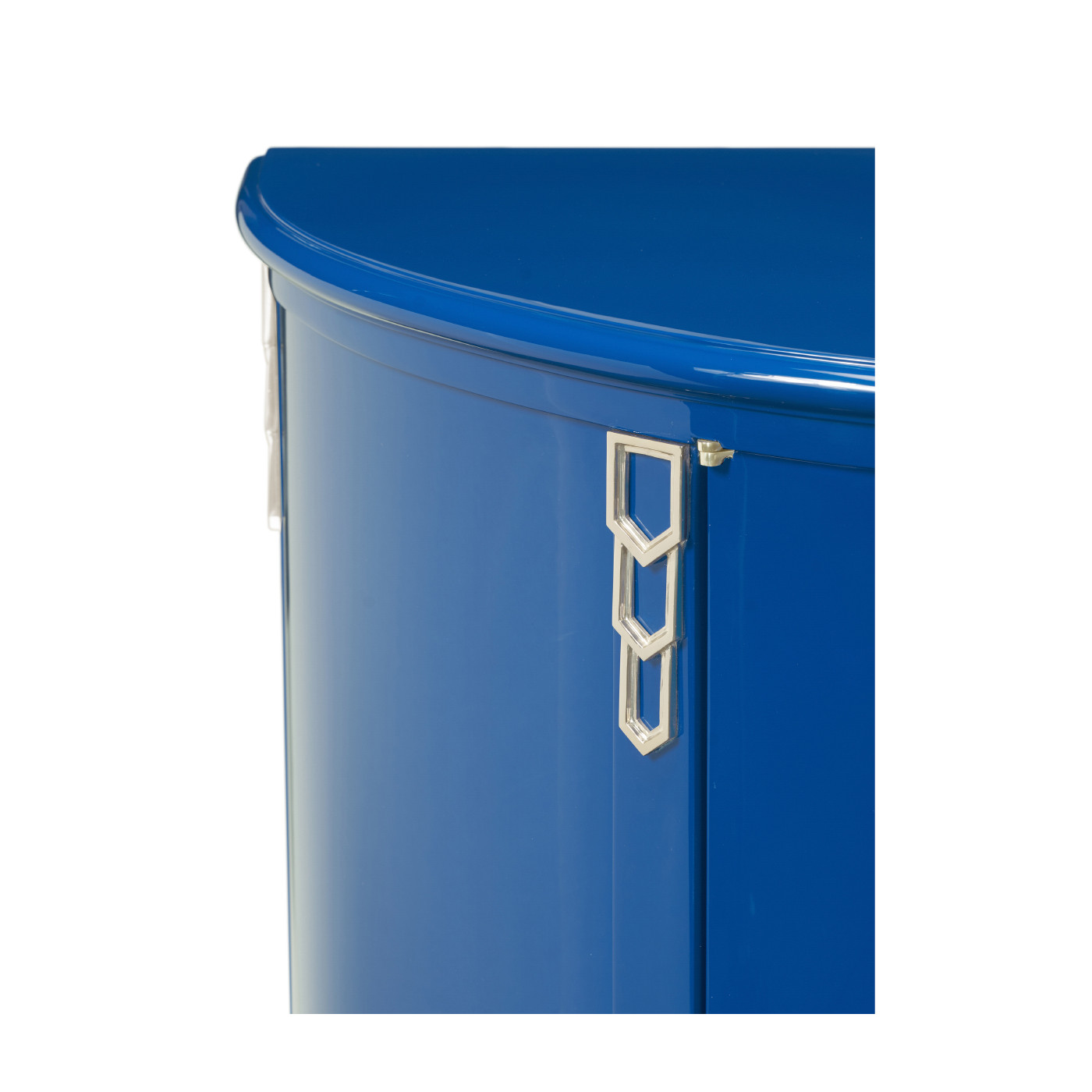 Demilune Royal Blue Storage Cabinet