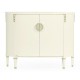 Demilune Winter White Storage Cabinet