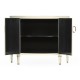 Demilune Winter White Storage Cabinet