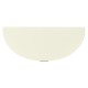 Demilune Winter White Storage Cabinet