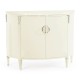 Demilune Winter White Storage Cabinet