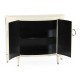 Demilune Winter White Storage Cabinet