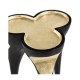 Trefoil Smoky Black & Gold Cut-Out Occasional Table