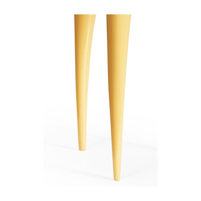 Trefoil Peking Yellow & Silver Cut-Out Occasional Table