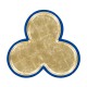 Trefoil Royal Blue & Gold Cut-Out Occasional Table