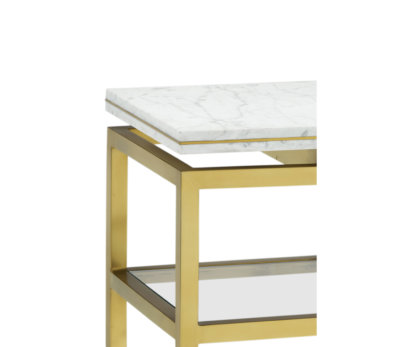 Fusion Low Bronze & Brass Console