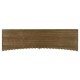 Bowed Autumn Walnut Reeded Console Table