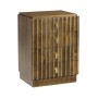 Small Autumn Walnut Reeded Chest of Drawers