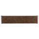 Campaign Style Dark Santos Rosewood & Grey Leather Console Table with Drawers