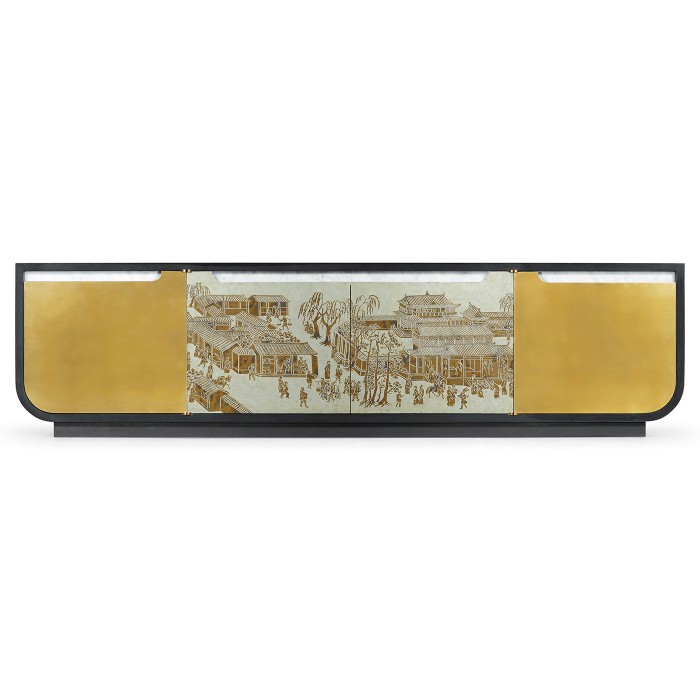 Fusion Chinoiserie Entertainment Cabinet