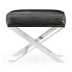 Contemporary White Stainless Steel Stool