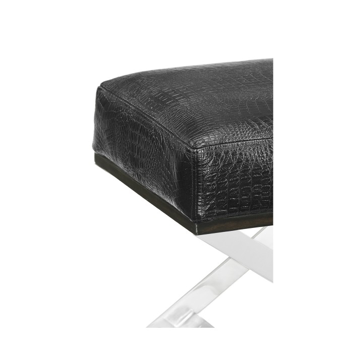Contemporary White Stainless Steel Stool