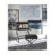 Contemporary White Stainless Steel Stool