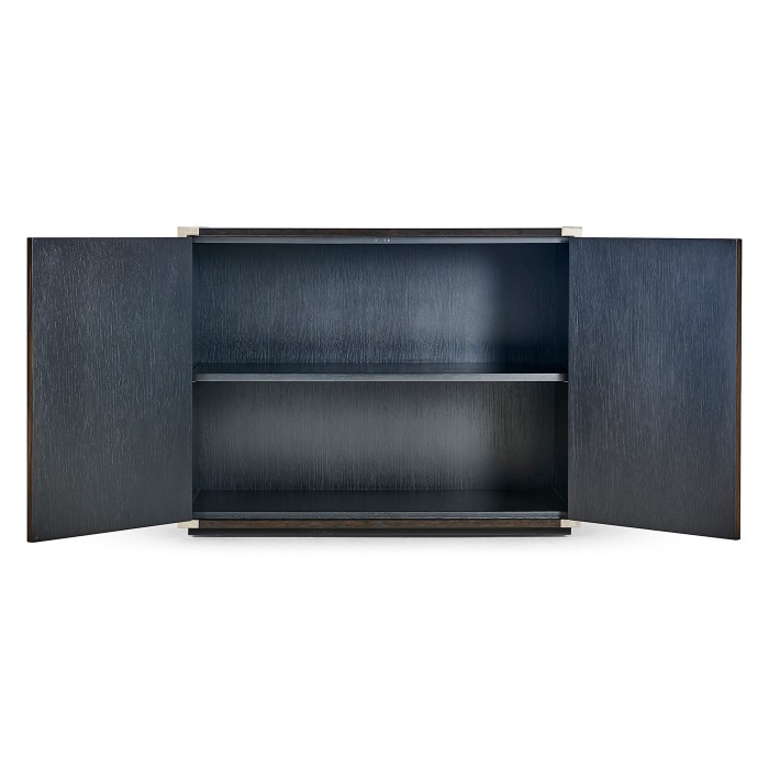 Campaign Style Dark Santos Rosewood Storage Cabinet