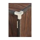 Campaign Style Dark Santos Rosewood Storage Cabinet