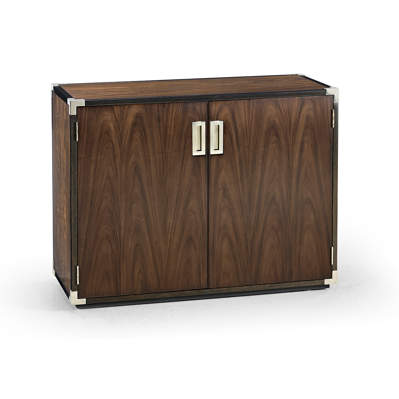 Campaign Style Dark Santos Rosewood Storage Cabinet