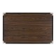 Campaign Style Dark Santos Rosewood Bedside Cabinet