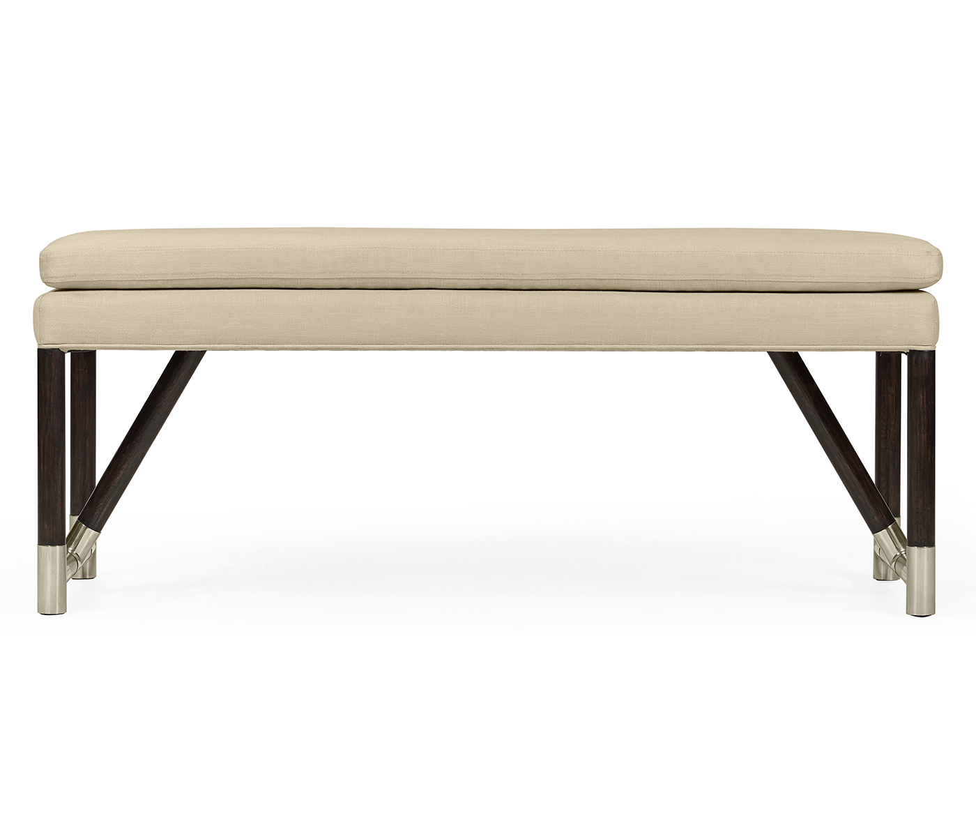 Campaign Style Charcoal Bench