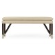 Campaign Style Charcoal Bench