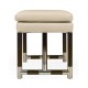 Campaign Style Charcoal Bench