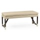 Campaign Style Charcoal Bench