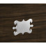 Campaign Style Dark Santos Rosewood Screen, Upholstered in COM