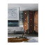 Campaign Style Dark Santos Rosewood Screen, Upholstered in COM