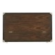 Campaign Style Dark Santos Rosewood Flip-Top Desk