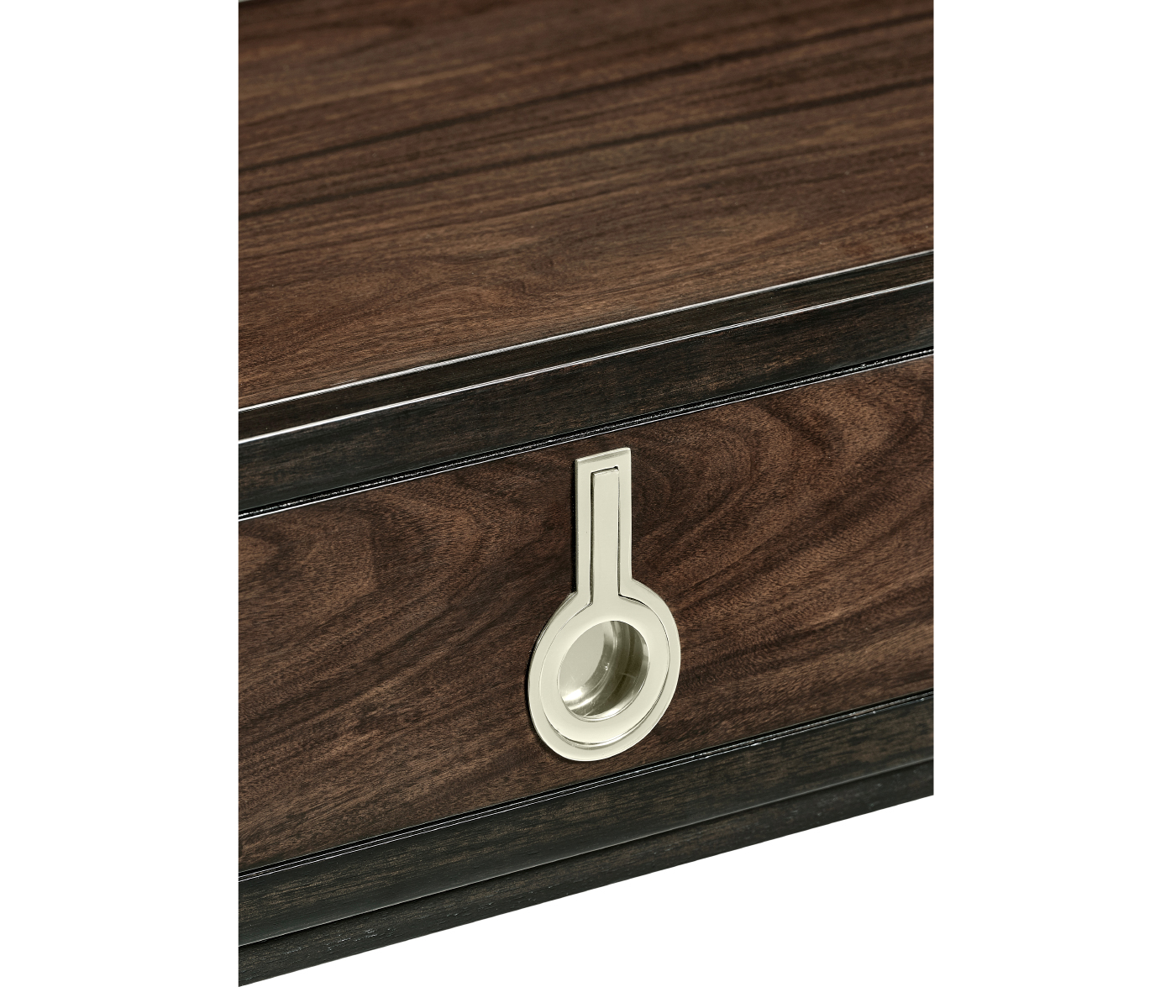 Campaign Style Dark Santos Rosewood Flip-Top Desk
