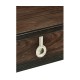 Campaign Style Dark Santos Rosewood Flip-Top Desk